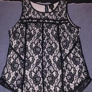 Black lace top